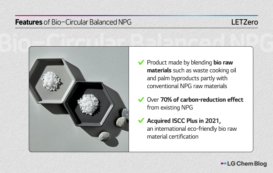 Features of Bio-Circular Balanced NPG