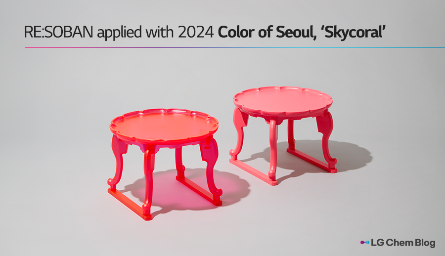 RE:SOBAN applied with 2024 color of Seoul, ‘Skycoral’