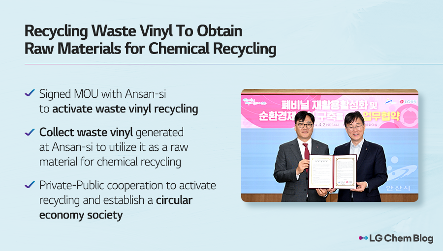 Recycling waste vinyl to obtain raw materials for chemical recycling