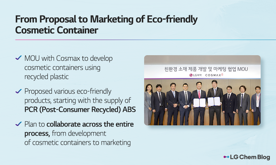 From proposal to marketing of eco-friendly cosmetic container