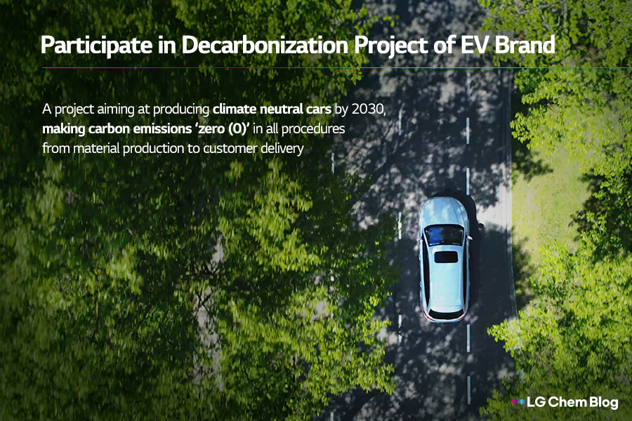 Participate in Decarbonization Project of EV Brand