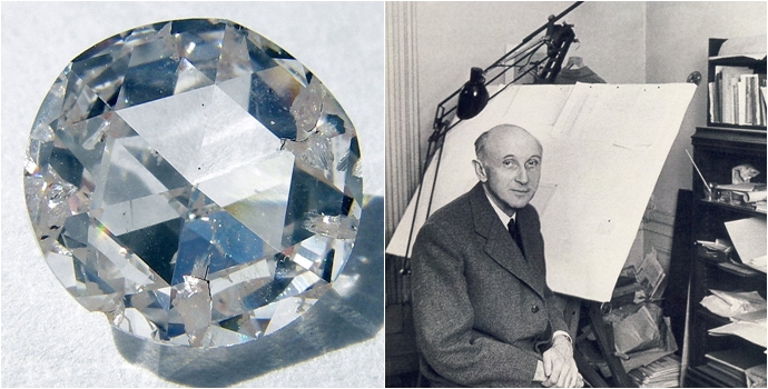 (좌)인조 다이아몬드, (우)발트자르 폰 플라텐