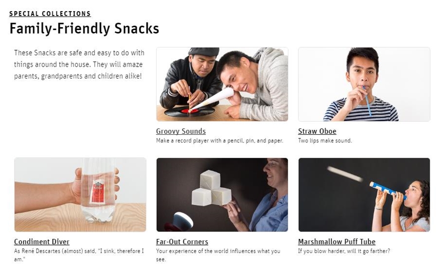 ⓒScience snacks 홈페이지