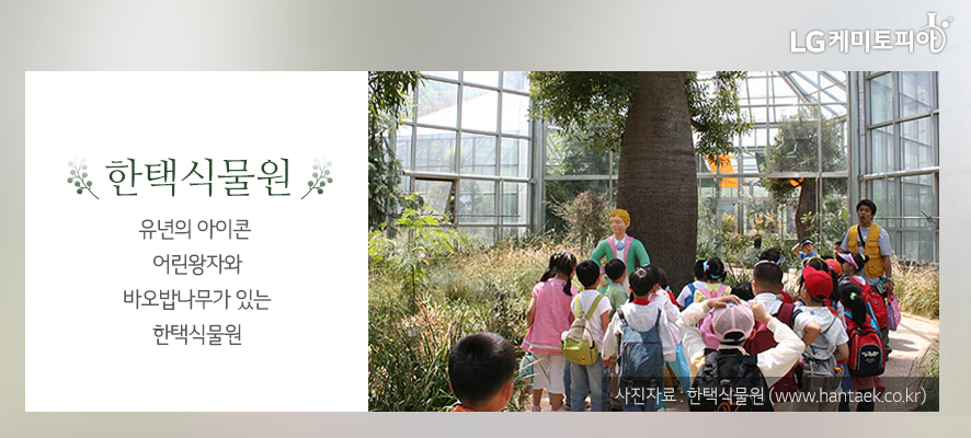 한택식물원 - 유년의 아이콘 어린왕자와 바오밥나무가 있는 한택식물원 사진자료: 한택식물원(www.hantaek.co.kr)